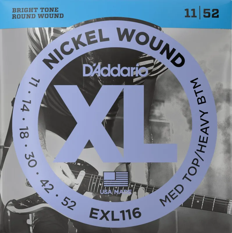 D'Addario EXL116 Nickel Wound 11-52 elektromos gitárhúr Akciós ár
