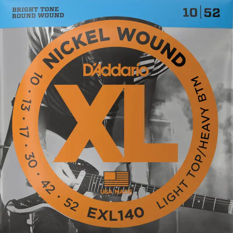 D'Addario EXL140 Nickel Wound 10-52 elektromos gitárhúr Expressz kézbesítés