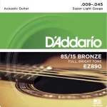 D'Addario EZ890 Bronze Super Light 9-45 akusztikus gitárhúr Ne maradj le