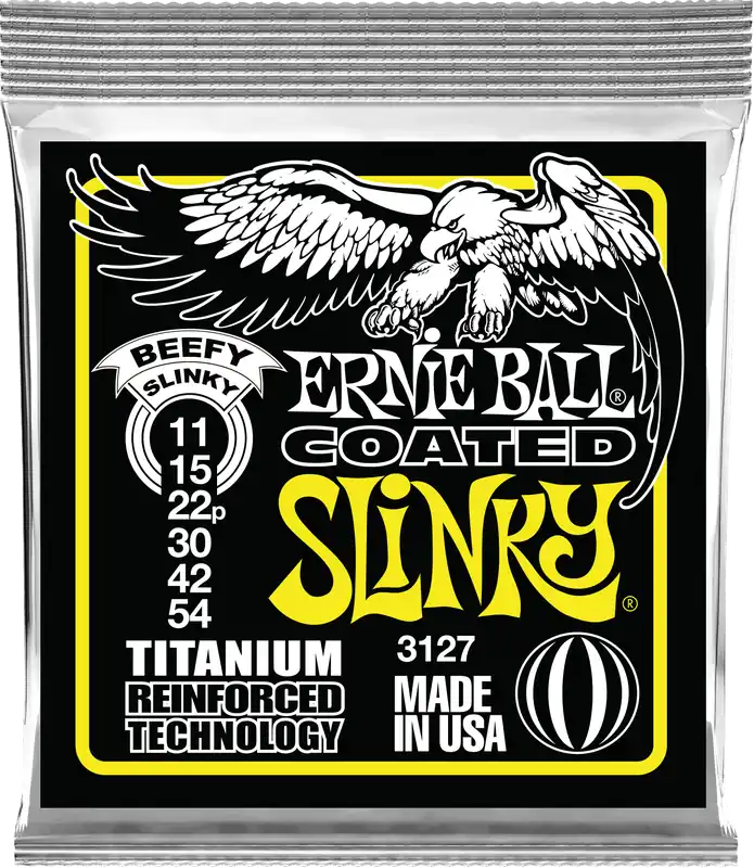 Ernie Ball 3127 Titanium Beefy Slinky 11-54 elektromos gitárhúr Azonnal elérhető