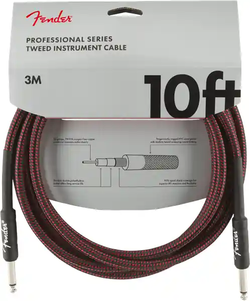 Fender Professional Series 3 m Red Tweed gitárkábel Árcsökkenés