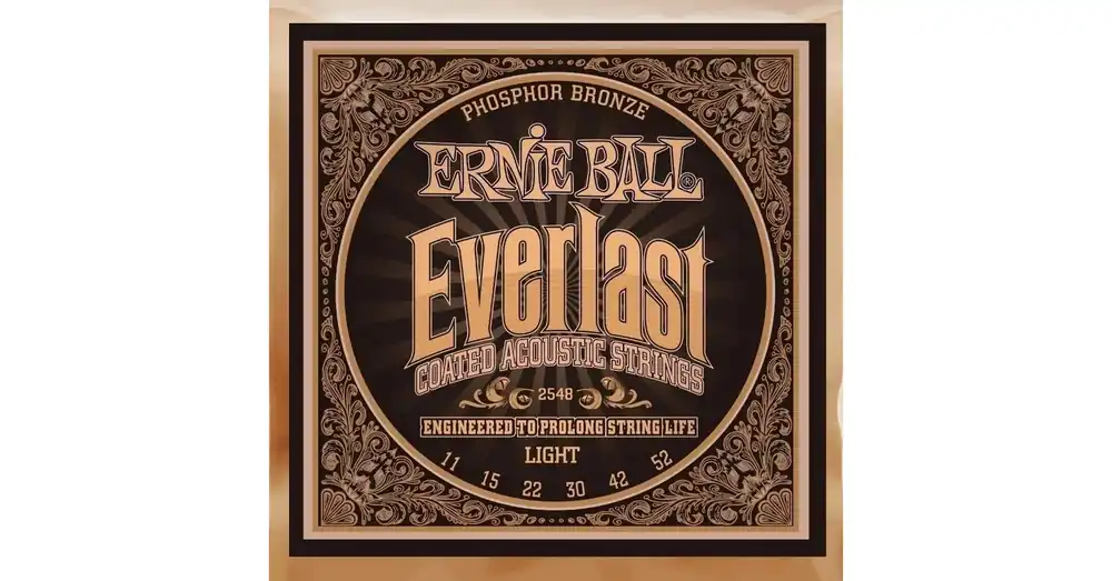Ernie Ball 2548 Everlast Coated P. Bronze Light 11-52 Akusztikus gitárhúr szett Azonnal elérhető