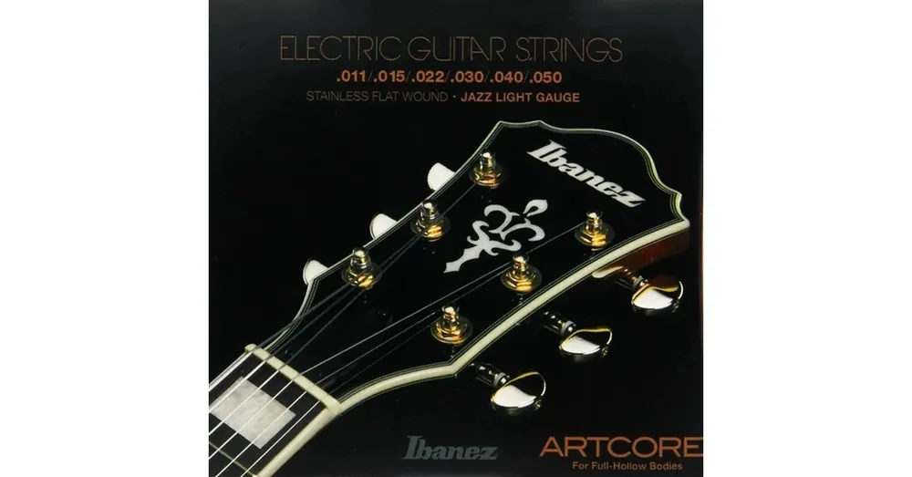 Különleges ajánlat Ibanez IFAS6SL flat-wound Jazz Light 011-050 elektromos gitárhúr szett