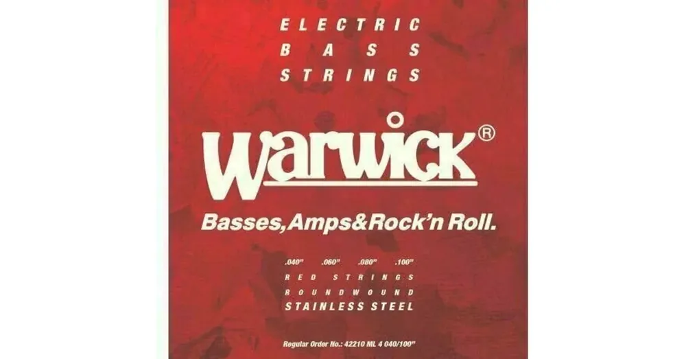 Expressz kézbesítés Warwick 42210 ML 4 Red Label 4 húros rozsdamentes acél 040-100 basszusgitár húr szett