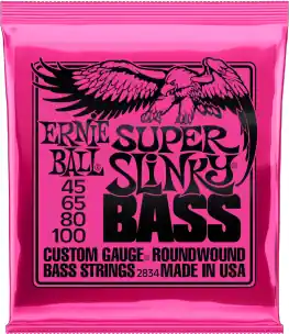 Ernie Ball 2834 Nickel Wound Super Slinky Bass 45-100 basszus gitárhúr Vásárlói kedvenc