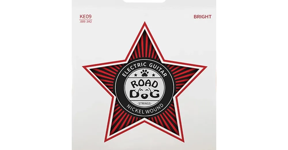 Végkiárusítás Road Dog KE09 Bright 9-42 Nickel elektromos gitárhúr szett