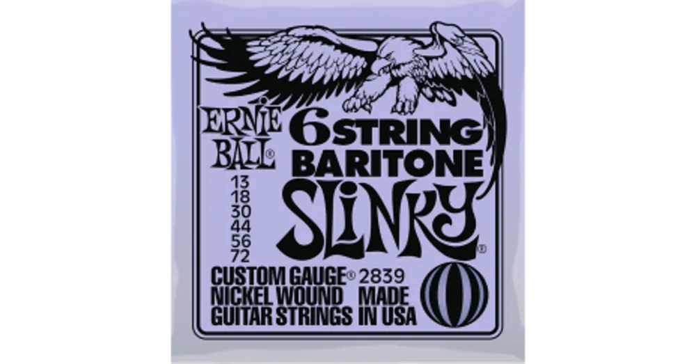 Ernie Ball 2839 13-72 6 String Bariton Slinky elektromos gitárhúr szett Legjobb ár