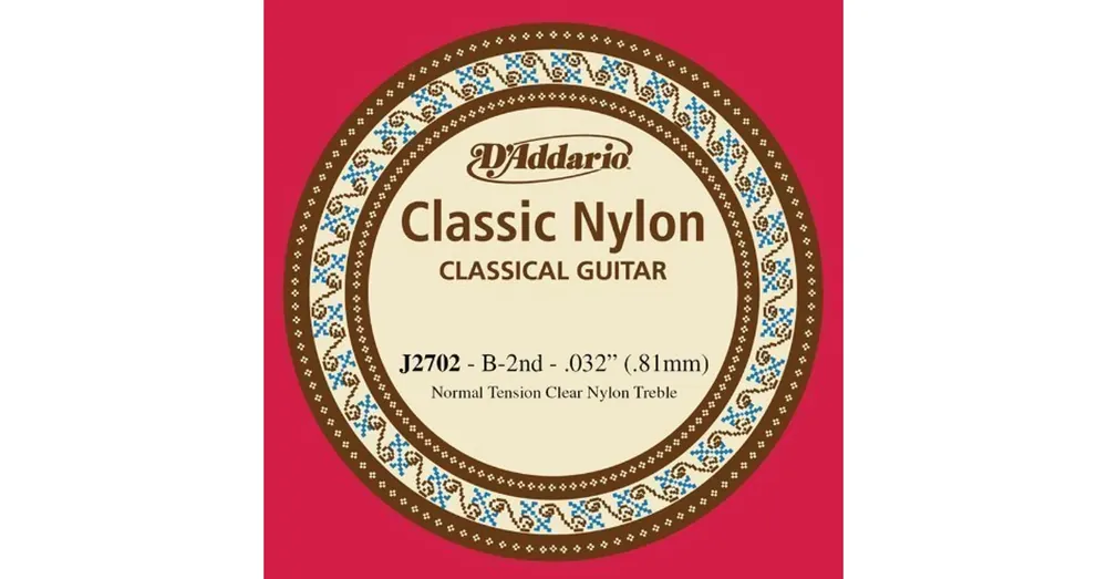 Gyors kiszállítás D'addario J2702 B2nd különálló nylon gitárhúr
