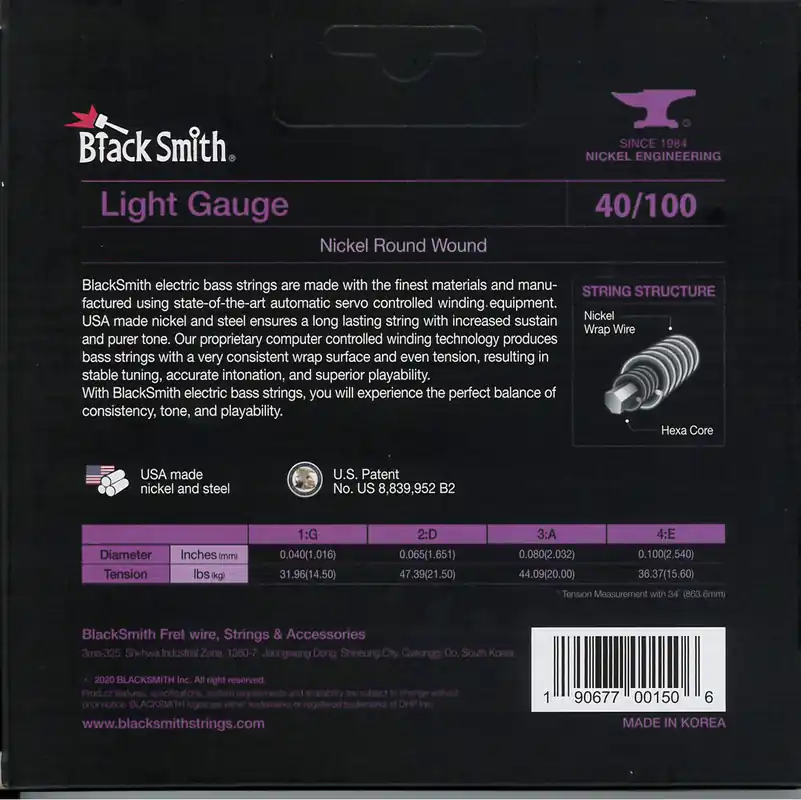 BlackSmith NW-40100-4-34 Bass, Light, 34 col, 40-100 húr Legnépszerűbb