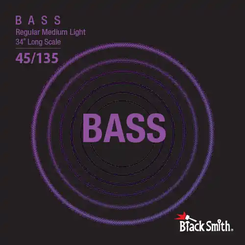 Népszerű BlackSmith NW-45135-5-34 Bass, Regular Medium Light, 34 col, 45-135 húr - 5 húros