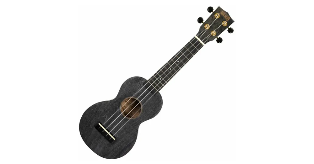 Korlátozott ajánlat Mahalo MS1TBK Transparent Black Szoprán ukulele tokkal
