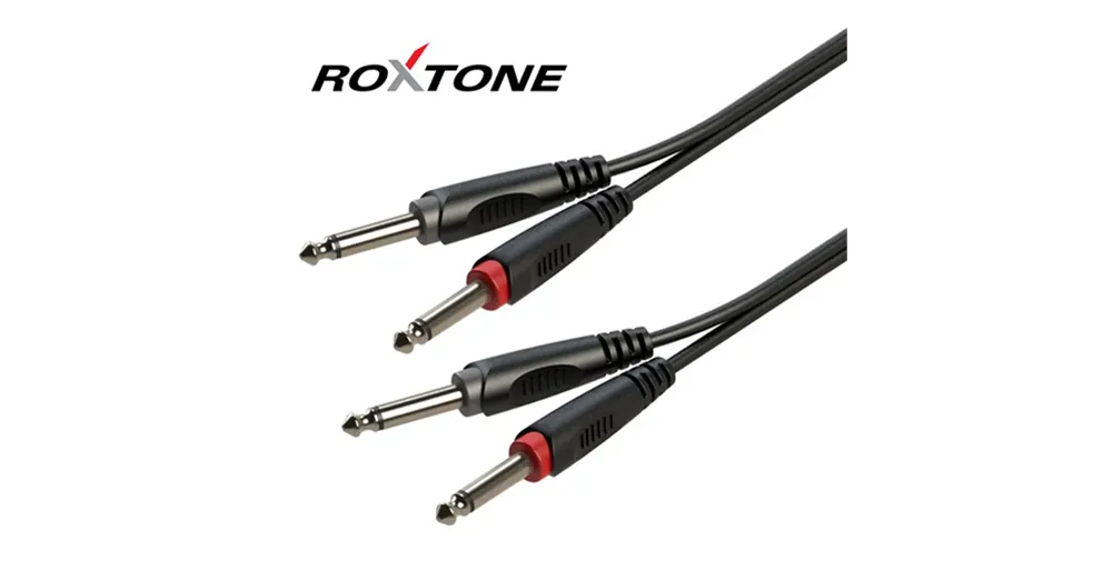 Outlet Roxtone SACC100L0030 2x6,3 Jack - 2x6,3 Jack kábel, 3m