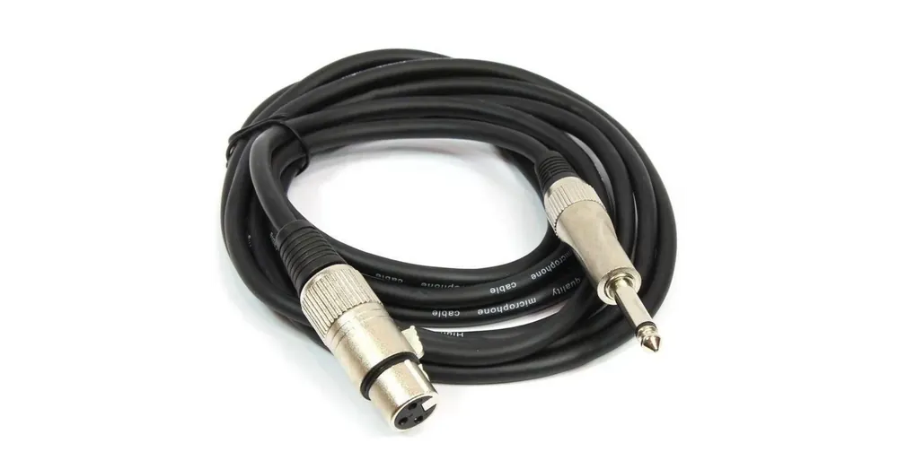 Azonnali szállítás Lewitz MIC 060 Fekete XLR mama - 6,3 Jack mikrofonkábel 6 m