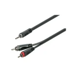 Végkiárusítás Soundsation SJRR-50BK3,5Jack sztereo - 2xRCA kábel 5m