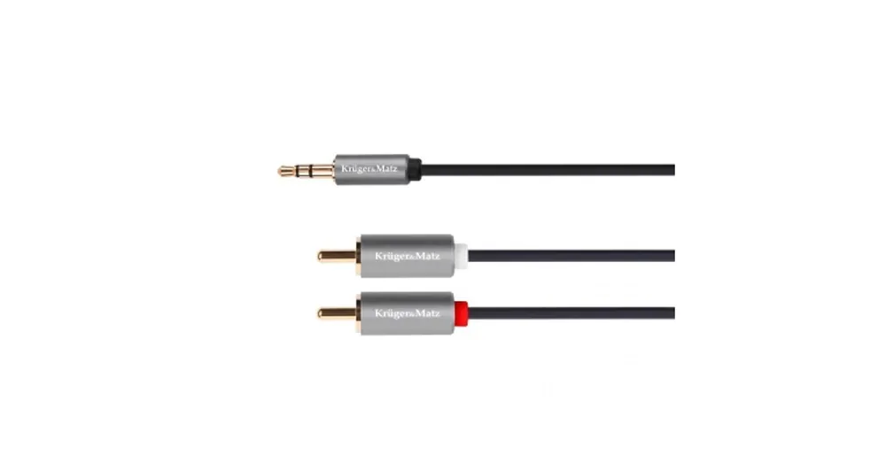Gyors szállítás Krüger&Matz KM1216 3,5mm sztereó jack - 2RCA kábel 3m