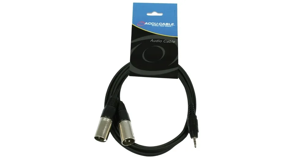 ADJ AC-XM-J6S (6,3mmsztereó Jack- XLR papa 2x) Audiokábel 1,5m Árcsökkenés
