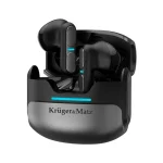 Biztonságos fizetés Krüger&Matz KMPM8-G szürke színű Sztereó bluetooth fülhallgató mikrofonnal