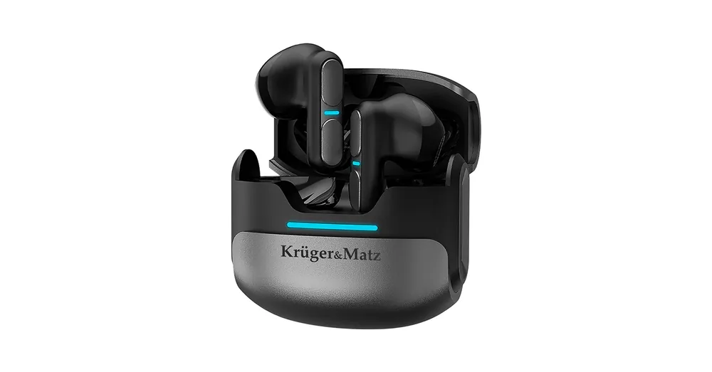 Biztonságos fizetés Krüger&Matz KMPM8-G szürke színű Sztereó bluetooth fülhallgató mikrofonnal