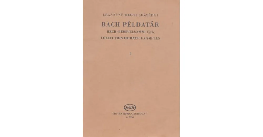 Kihagyhatatlan ajánlat Bach Példatár II. ( Régi kiadás)