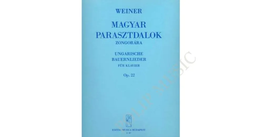 Weiner Leó Magyar parasztdalok Szuper ajánlat