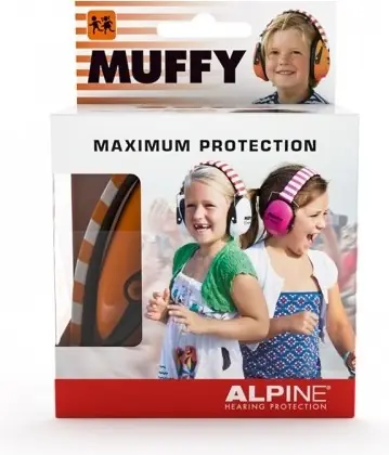 Ingyenes szállítás Alpine Muffy narancssárga gyermek hallásvédő/fülvédő tok