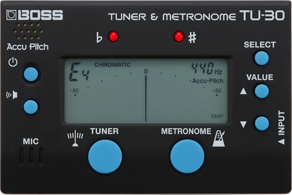 Olcsóbb BOSS TU-30 hangoló/metronóm