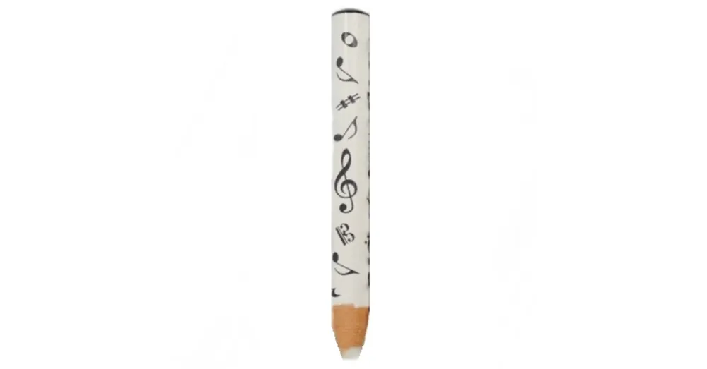 Agifty Creative art & music gifts AGE1053 Fehér hangjegymintás radír 1 cm × 8,7 cm Zenei ajándéktárgy Legkelendőbb