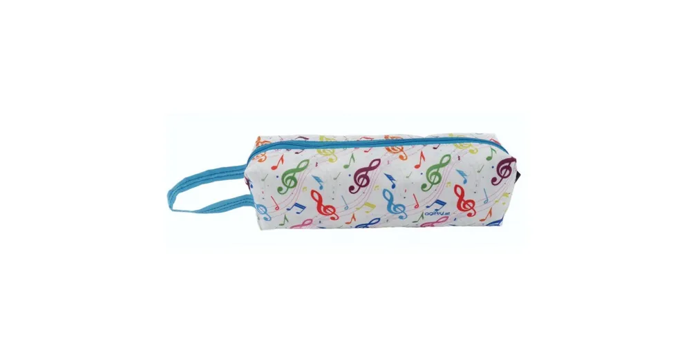 Alacsony ár Fehér AGP1038 színes hangjegy mintás tolltartó 23×6,5×5 cm Zenei ajándéktárgy