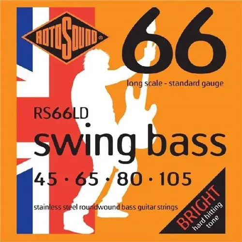 Rotosound RS66LD basszusgitár húr készlet, rozsdamentes acél Alacsony ár