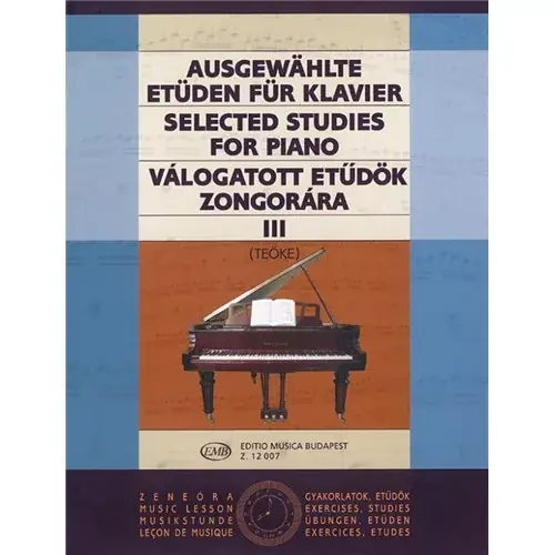 Alacsony ár Válogatott Etűdök zongorára III. (Teöke)
