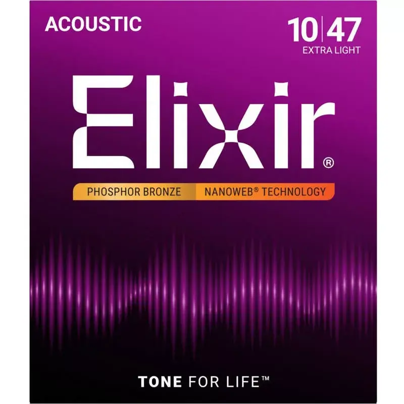 Korlátozott ajánlat Elixir NANOWEB 16002 akusztikus, Foszfor-bronz gitárhúr kész