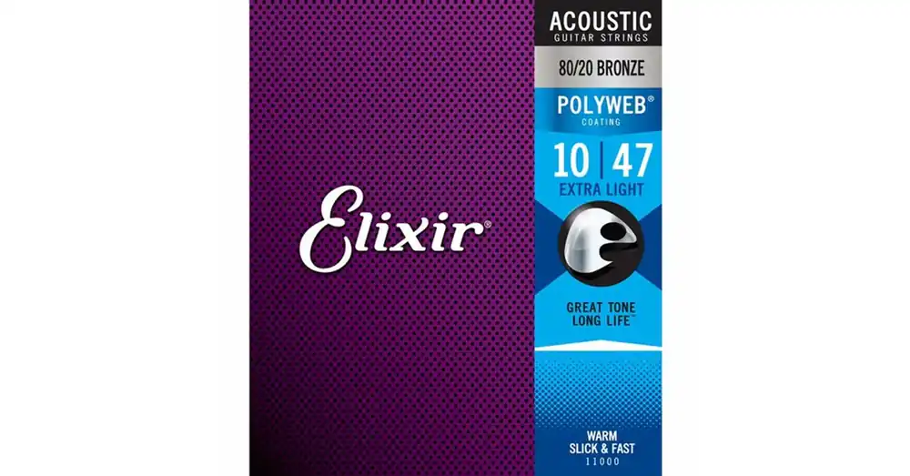 Akusztikusgitár húrkészlet Elixir10-47 Custom Light Polyweb 80/20 Bronze Szuper ajánlat