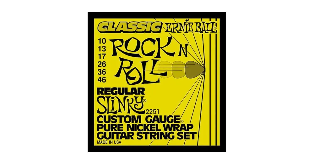 Vedd meg online Elektromosgitár húrkészlet, Ernie Ball Regular Slinky 10-46