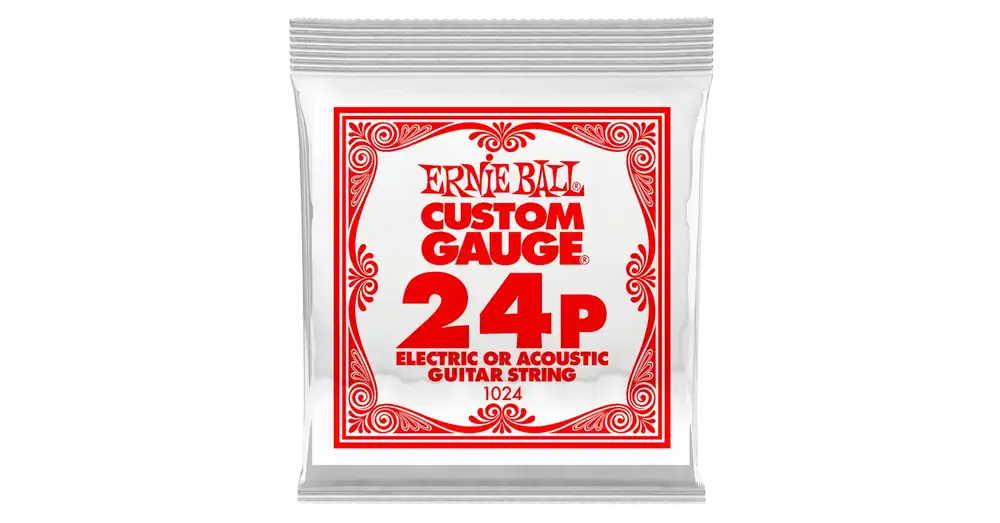 Újdonság Elektromosgitár húr darab, Ernie Ball fonott acél 0,24