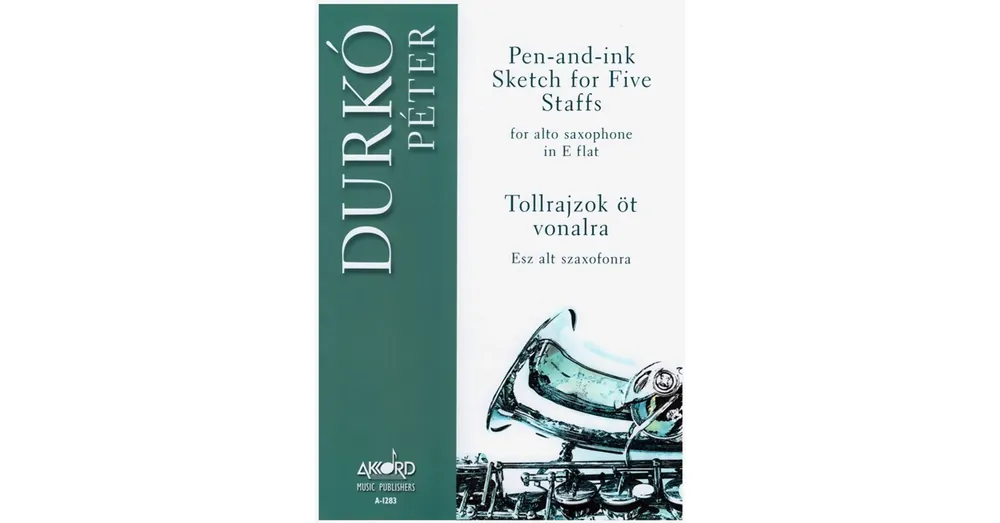 Durkó Péter,Pen-and-ink Sketch for Five Staffs /Tollrajzok öt vonalra/ Ajánlat