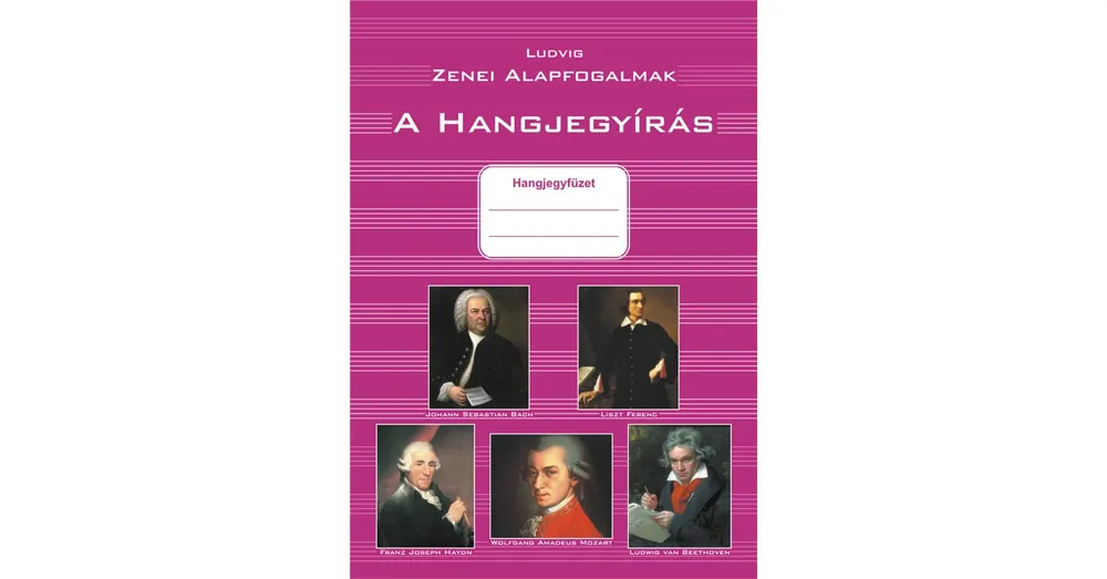 Hangjegyfüzet A/4, zenei alapfogalmak, a hangjegyírás alapjai, nagy alakú Outlet
