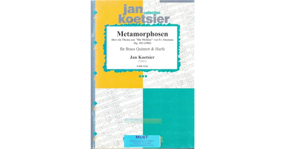 METAMORPHOSEN ÜBER EIN THEMA AUSDIE MOLDAU VON FR. SMETANA OP. 102 Expressz szállítás
