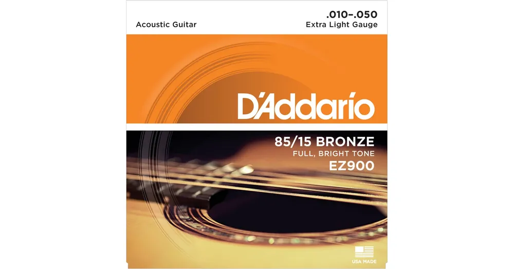 Ajánlat D'Addario EZ900 akusztikus gitár húrkészlet 85/15, húrkészlet 10-50 great american bronze, extra lite