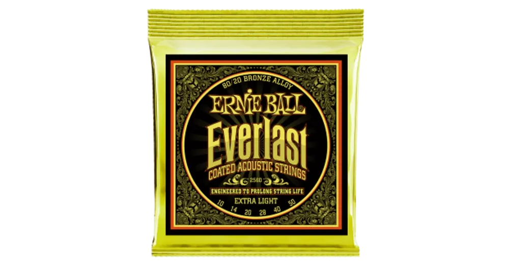 Expressz szállítás Ernie Ball Everlast Coated Bronze Extra Light 10-50