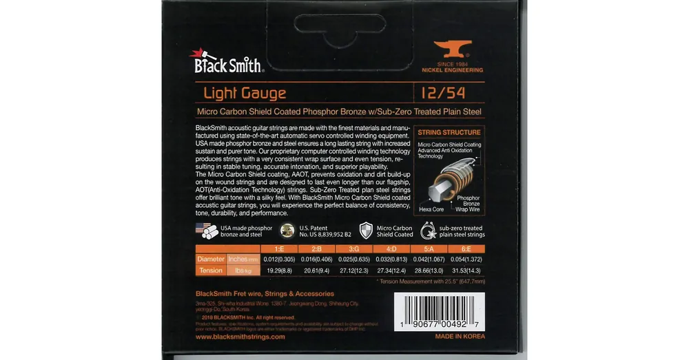 BlackSmith AAOT Acoustic Phosphor Bronze, Light 12-54 húr Nézd meg most