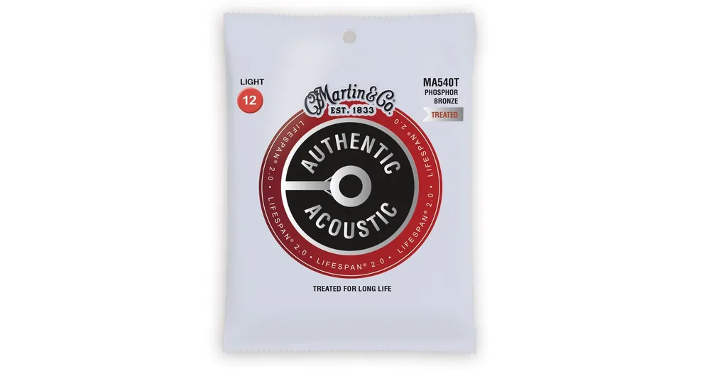 MARTIN MA540T - Authentic Acoustic Lifespan® 2.0, 92/8 Phosphor Bronze, Light Korlátozott ajánlat