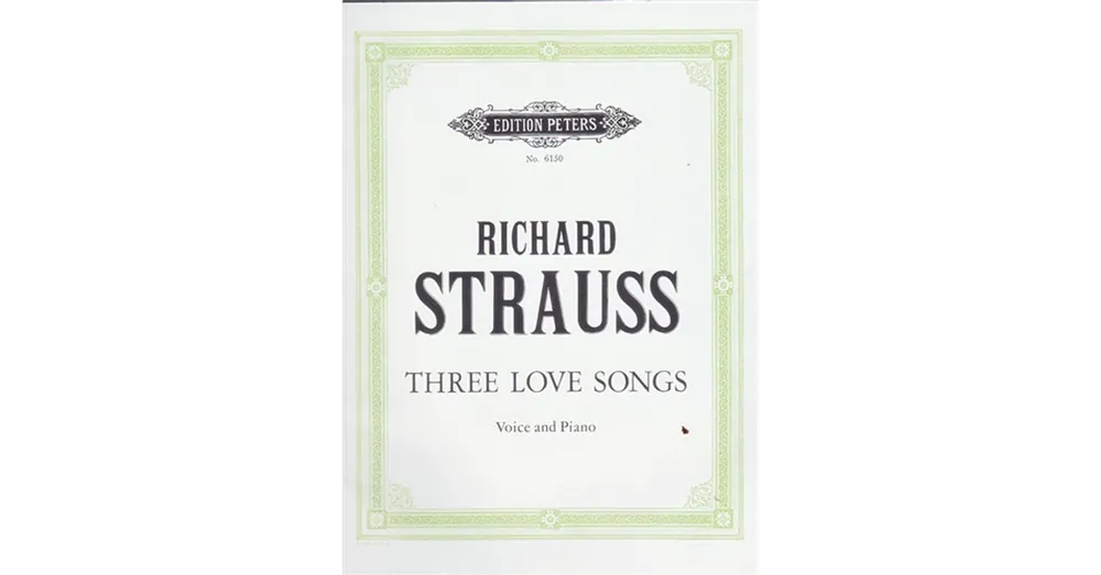 THREE LOVE SONGS.VOICE AND PIANO Legjobb ár