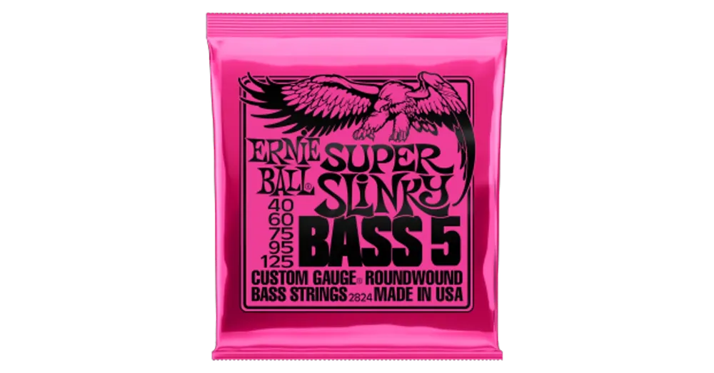 Ernie Ball Nickel Wound Super Slinky Bass 5 String 40-125 Gyors kiszállítás