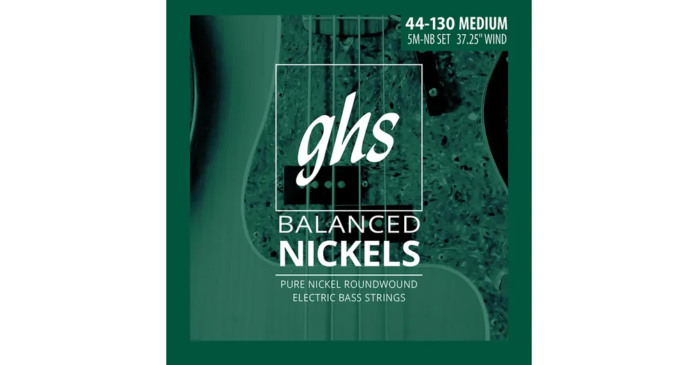 Csak ma GHS 5M-NB el.basszushúr - Balanced Nickels, Medium, 44-130