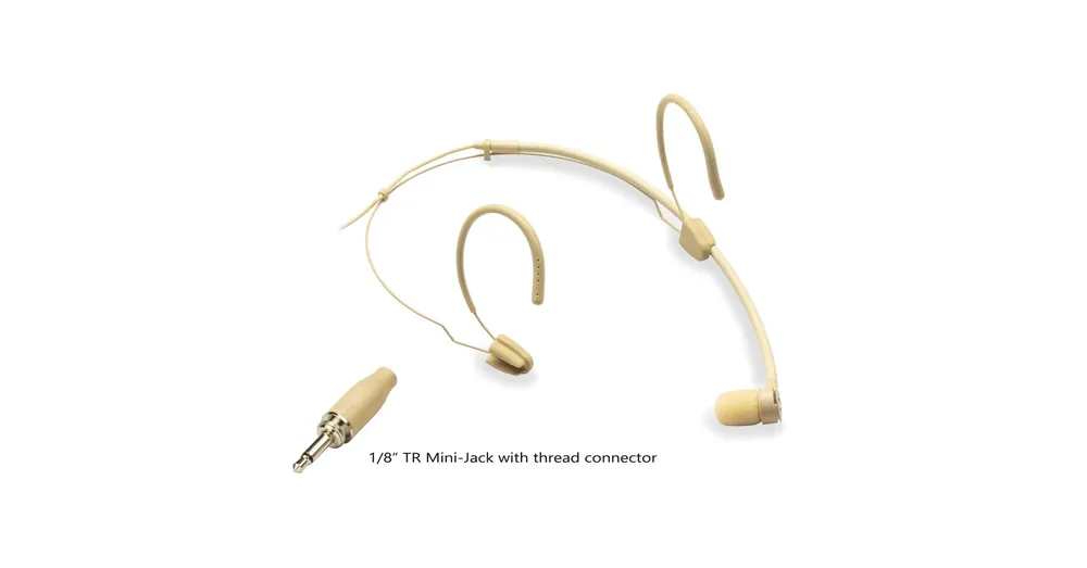 SOUNDSATION VISAGE-C01A BG - Kardioid headset mikrofon, 3,5mm-es menetes jack csatlakozóval, beige színben Gyors szállítás