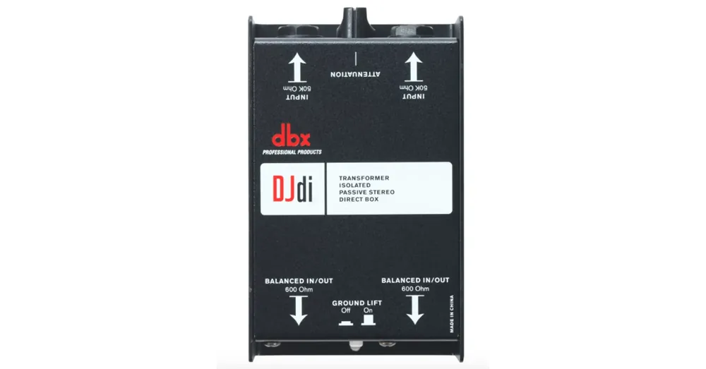 Expressz kézbesítés DBX - DJdi 2 csatornás passzív Di-Box