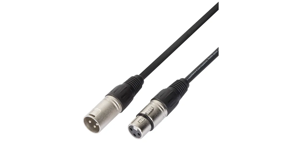 Soundsation EMCXX-10BK - Szimmetrikus mikrofonkábel: XRL 3pólusú papa - XRL 3pólusú mama / 10m Árengedmény