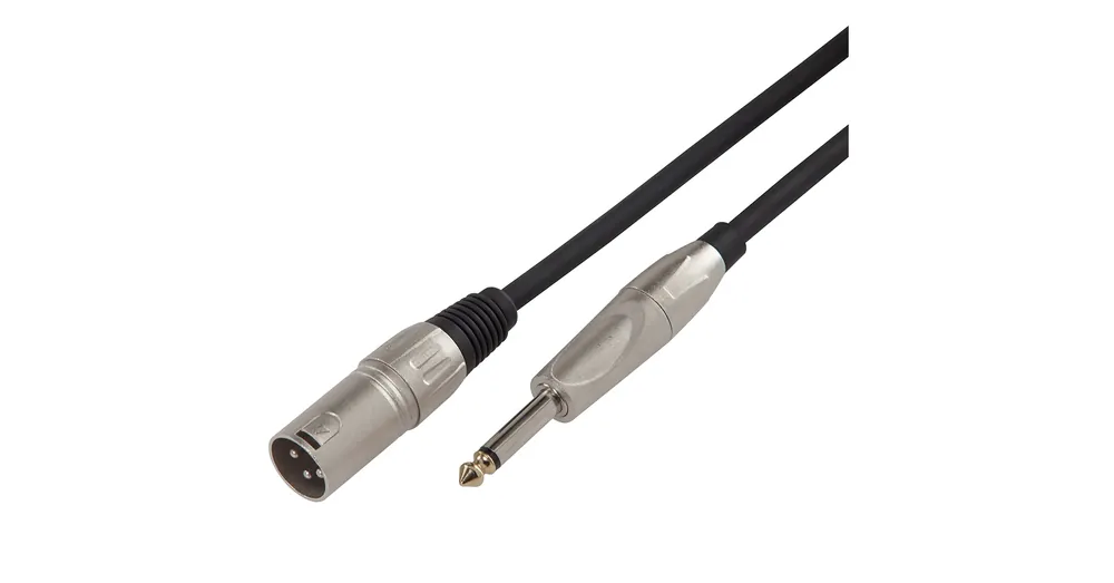 Vásárlói kedvenc Soundsation BMCXJ-10BK - Szimmetrikus mikrofonkábel: XRL 3pólusú papa - 6.3mm Jack MONO / 10m