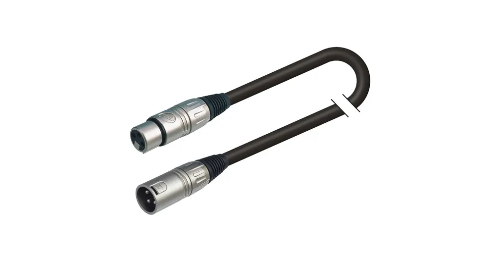 Soundsation BMCXX-2BK - Szimmetrikus mikrofonkábel: XRL 3pólusú papa - XLR 3pólusú mama / 2m Árengedmény