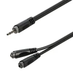Vedd meg most Soundsation GL-JSm2JSFm02 - Y-adapter kábel: 3.5mm Jack papa SZTEREO - 2x3.5mm Jack mama SZTEREO / 0.2m